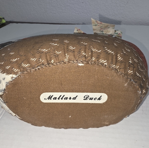 Vintage Stuffed Mallard Duck Doorstop Handmade - Picture 2 of 11